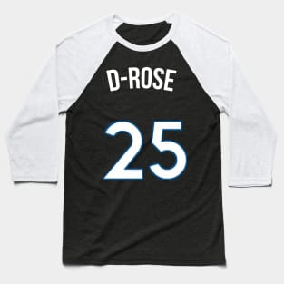 Derrick Rose 'D Rose' Nickname Jersey - Minnesota Timberwolves Baseball T-Shirt